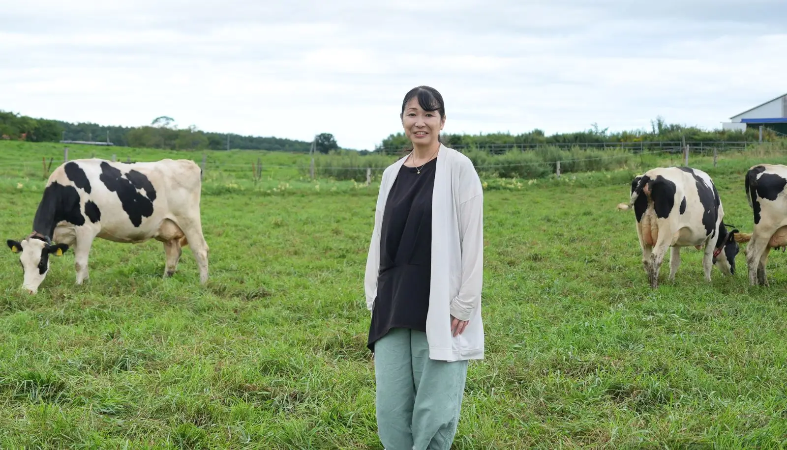 原田　佐知子さん（野菜ソムリエ&イタリア料理教室主宰）~別海ウェルネスファームで牧場体験~